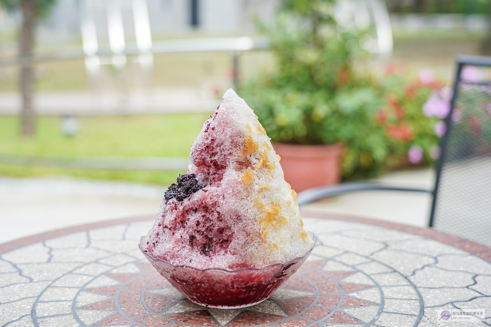田庄桑椹冰-隱藏在公園內！在地老字號冰店，酸V酸V桑椹冰消暑必吃/鄰近青草湖 @靜兒貪吃遊玩愛分享
