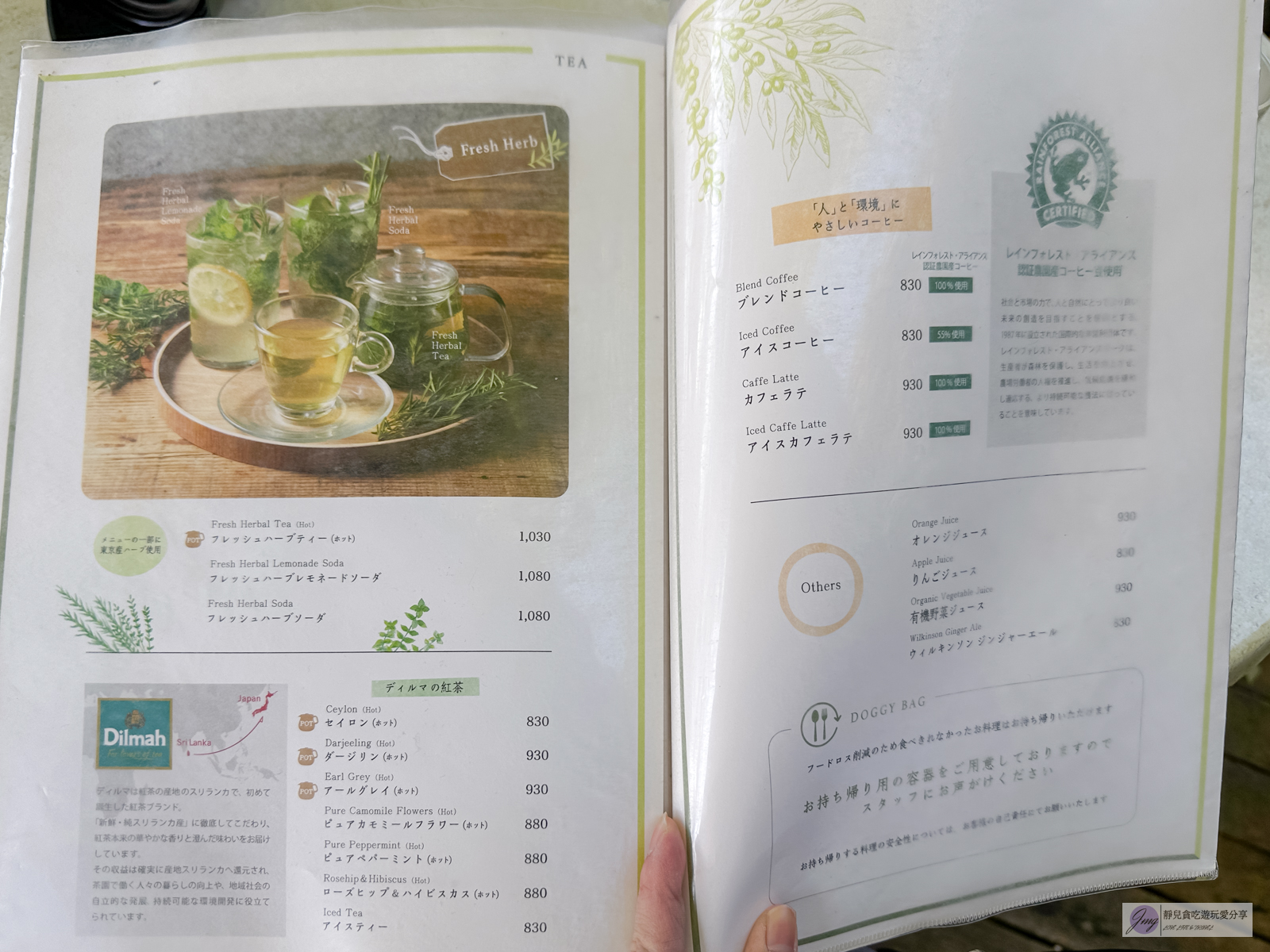 EVERYONEs CAFE-超Chill的露天cafe’！當季食材料理為主，香草植物入茶飲超好喝/上野恩賜公園內 @靜兒貪吃遊玩愛分享