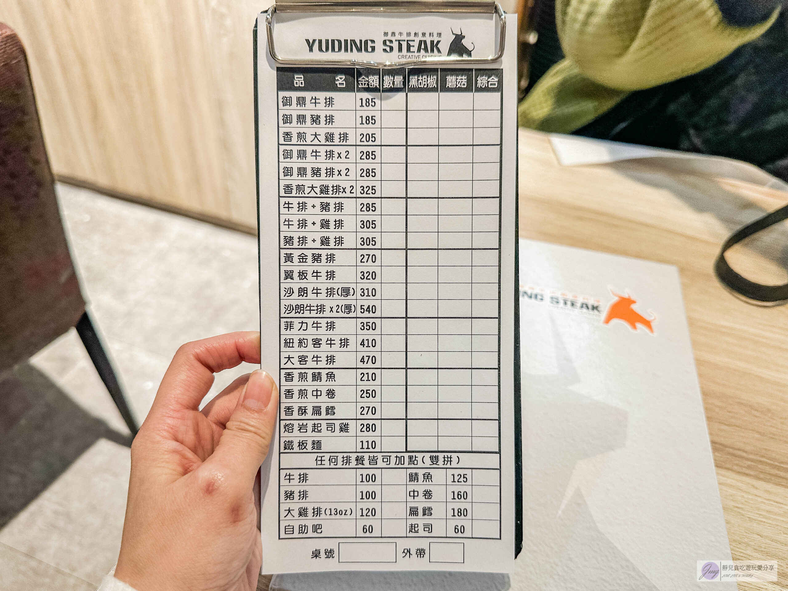 御鼎牛排創意料理-隱藏巷弄內！牛排最低只要185元，超厚沙朗牛排，平價台式人氣排隊鐵板牛排，高CP值自助吧無限吃到飽/中原夜市美食 @靜兒貪吃遊玩愛分享