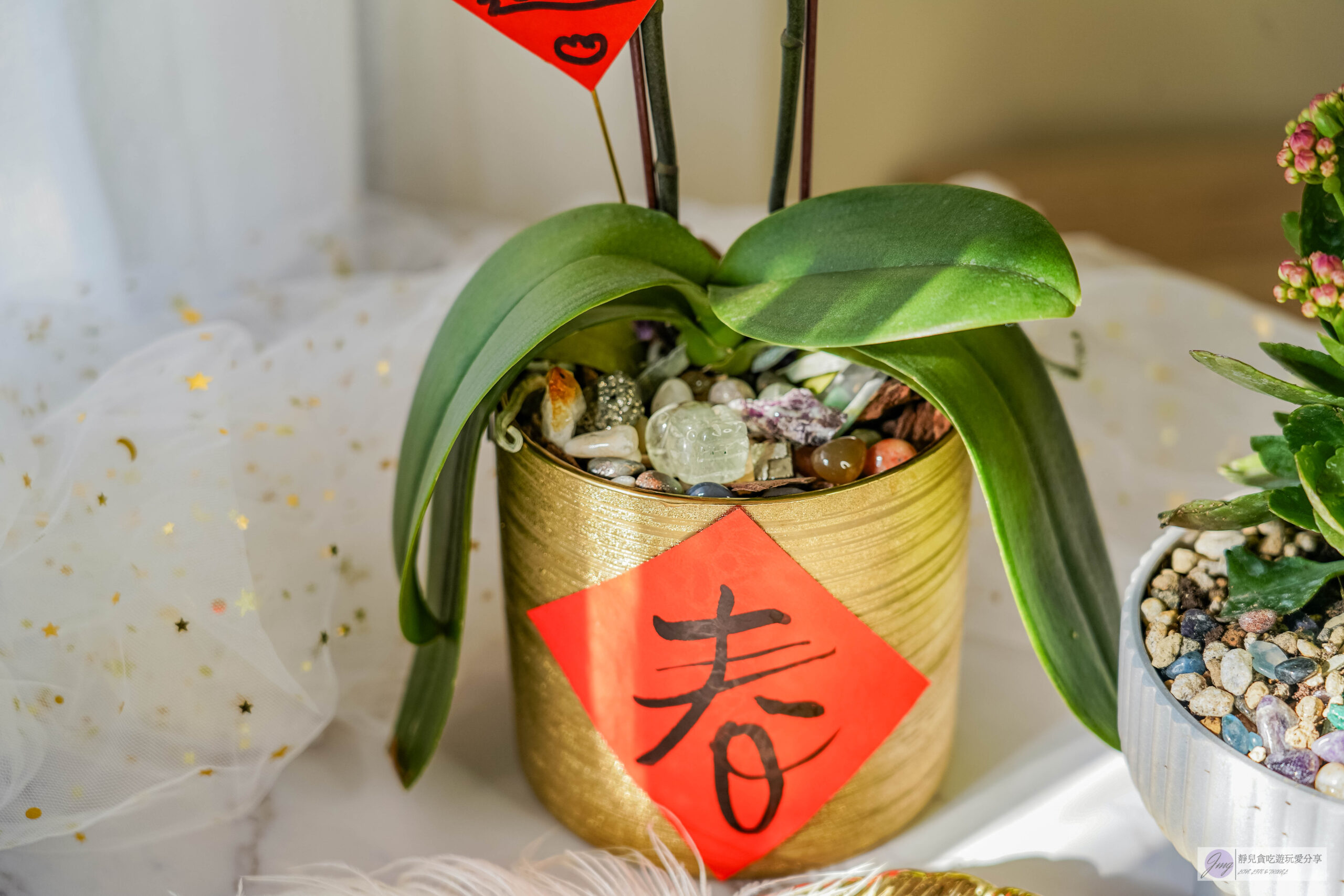 點晶礦水晶工作室-隱藏小巷內！結合花藝水晶命盤，客製化屬於自己的水晶手鍊、開運水晶盆栽/鄰近迪化街 @靜兒貪吃遊玩愛分享