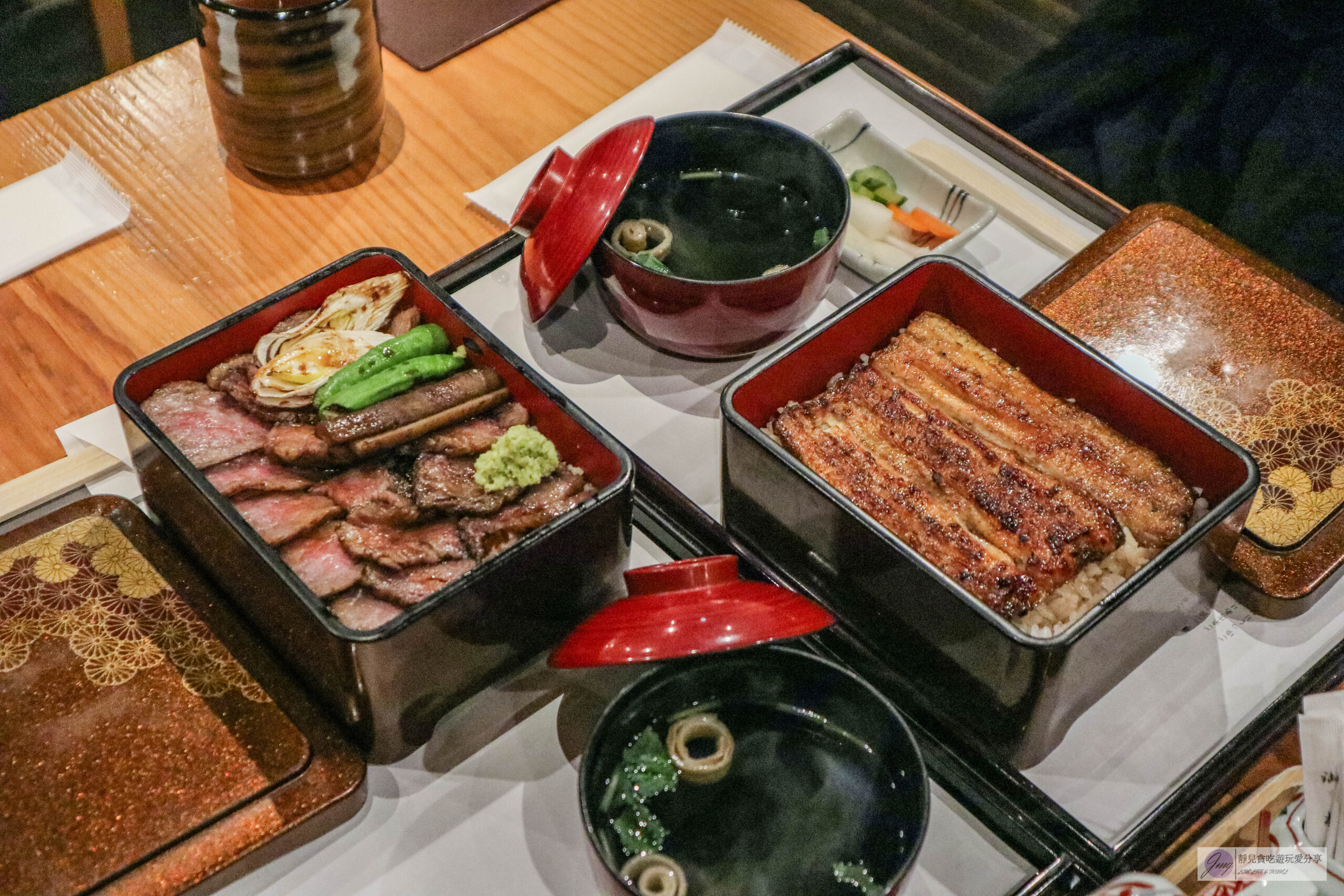 うなぎ 小椋 道後店-傳統醬汁烹製！炭火直烤鰻魚飯、蔬果醬汁醃漬的牛肉蓋飯/道後商店街 @靜兒貪吃遊玩愛分享