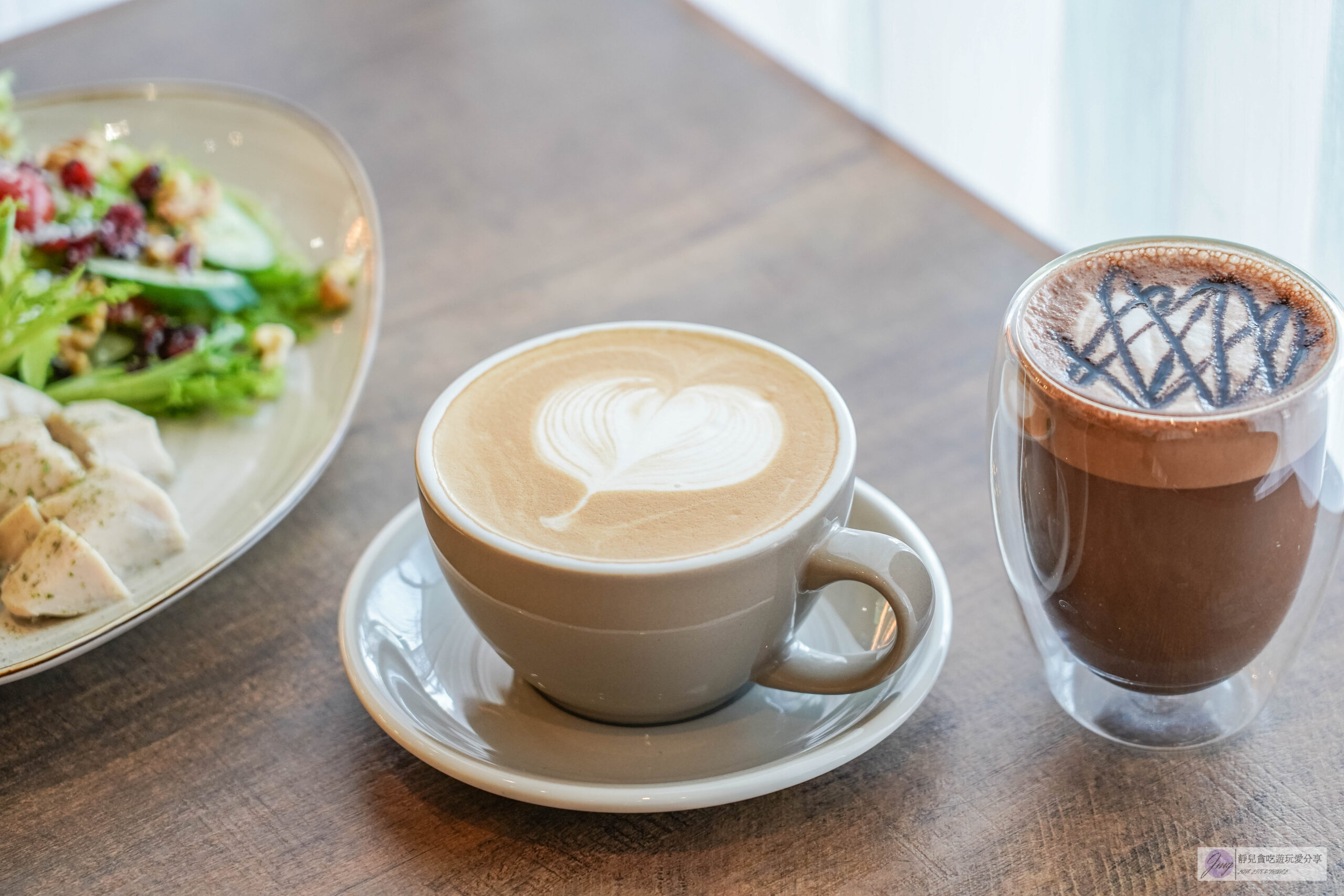 888 Cafe’-隱藏在辦公大樓下！清新鄉村文青風格咖啡廳，200元樂活輕食早午餐/鄰近桃園交流道 @靜兒貪吃遊玩愛分享
