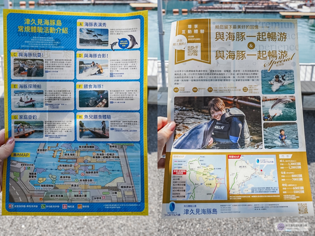 津久見海豚島-療癒系景點！近距離與海豚合影、餵食、玩耍，還能實現跟海豚共游/大分親子景點 @靜兒貪吃遊玩愛分享