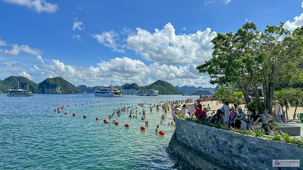 越南旅遊｜下龍灣一日遊-開箱Dolphin Cruise六星級郵輪！坐擁最大海上泳池、DJ日落派對，必去驚訝洞與英雄島 @靜兒貪吃遊玩愛分享